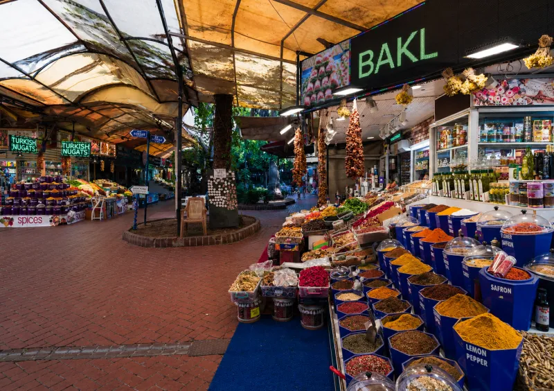 Paspatur Bazaar Turkish delight and spice market